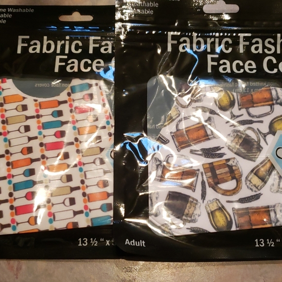 2 fabric face masks